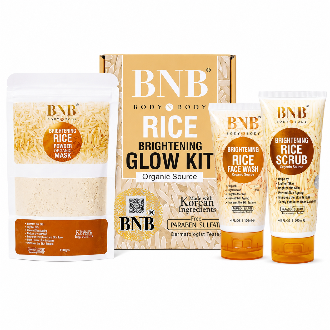 RICE BRIGHTENING GLOW KIT | BNB