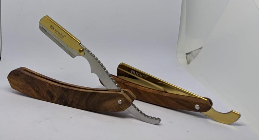 Gold-Plated Straight Razor