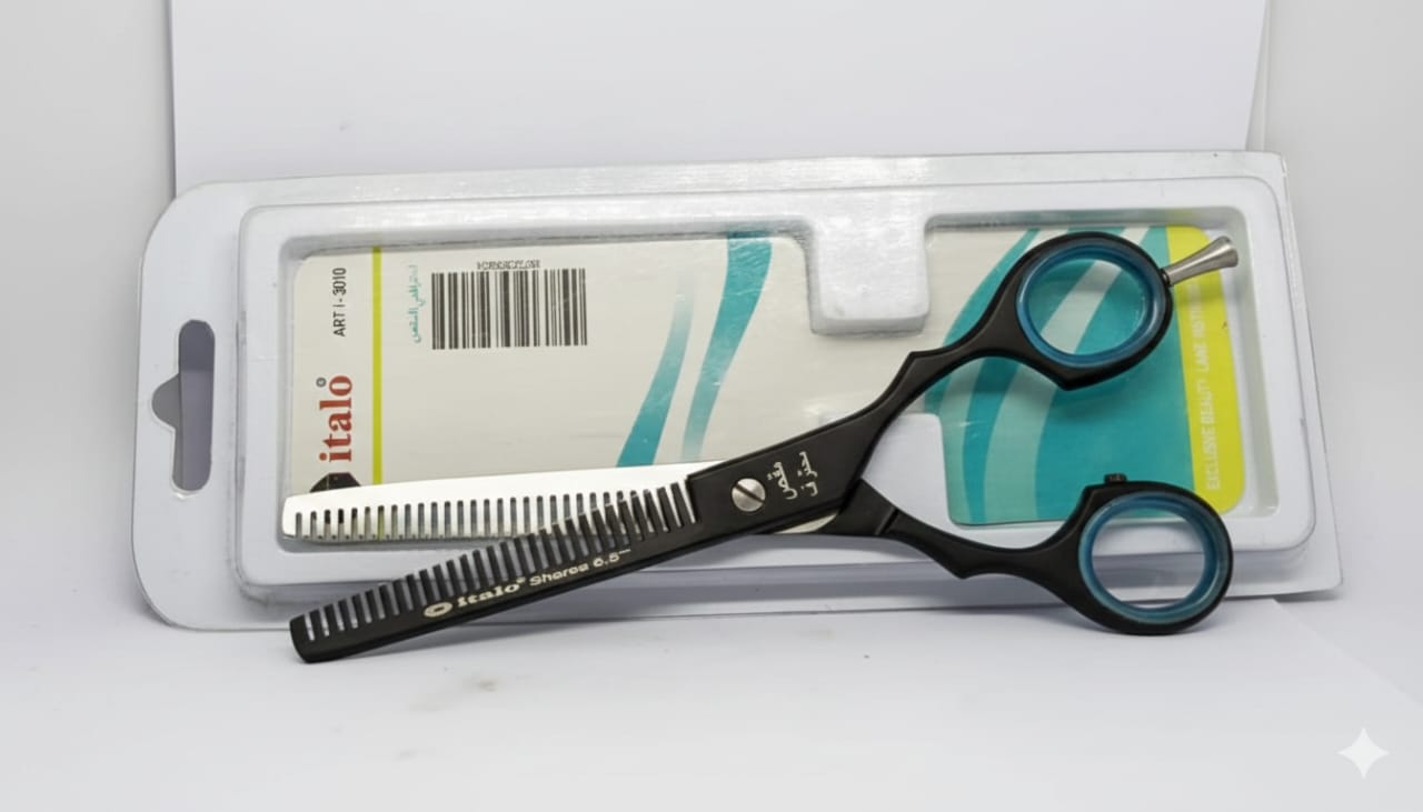 Italo Pro Matte Black 6.0" Hair Thinning Scissors