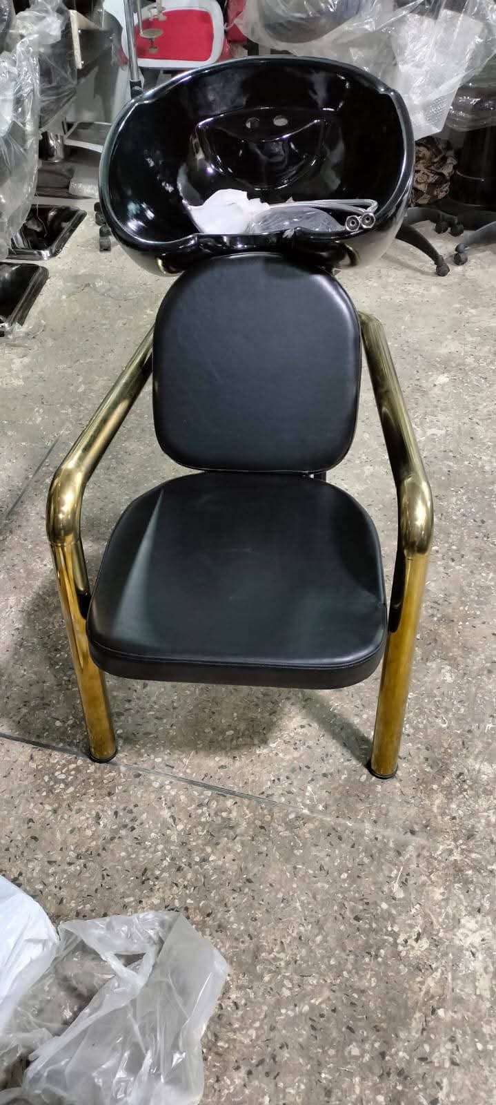 Gold Frame Salon Shampoo Backwash Unit