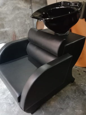 Tan & Black Reclining Shampoo Backwash Station