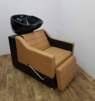 Tan & Black Reclining Shampoo Backwash Station